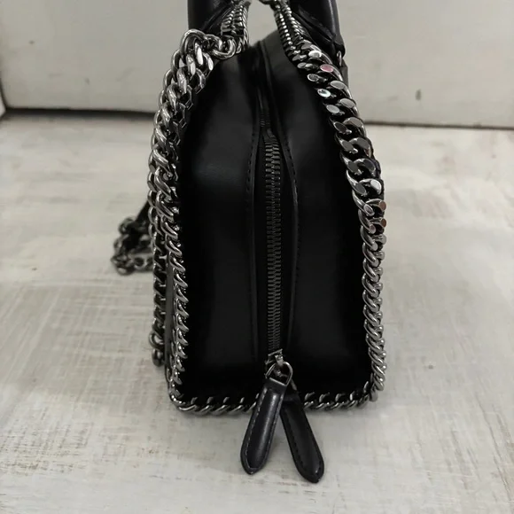 Stella McCartney Falabella Nashville Box Mini Bag Black Mountain View - Picture 11 of 16